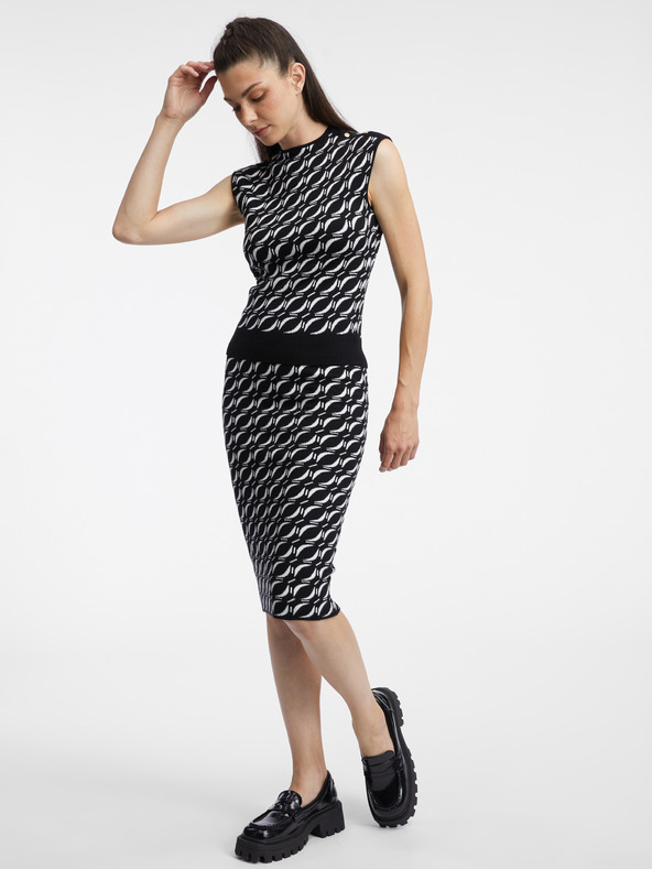 Orsay Bela in črna ženska vzorčasta majica ORSAY