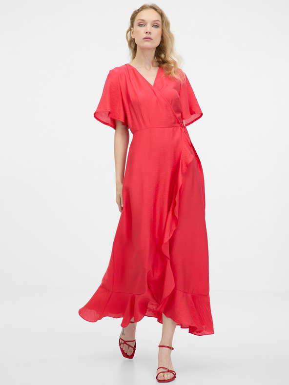 Orsay Rdeča ženska maxi obleka ORSAY