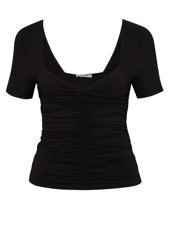Orsay Črna ženska majica s kratkimi rokavi ORSAY