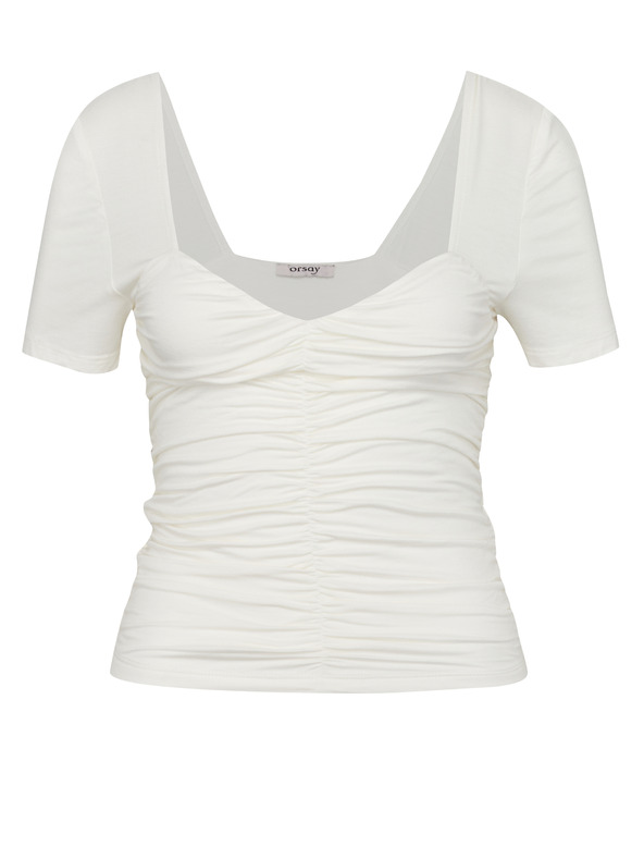 Orsay Krem ženska majica s kratkimi rokavi ORSAY