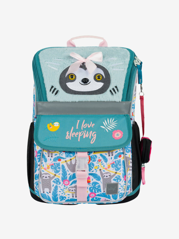 BAAGL  Modra šolska torbica zippy lenivec Baagl