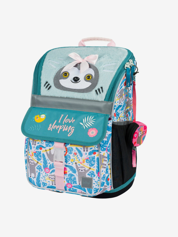 BAAGL  Modra šolska torbica zippy lenivec Baagl