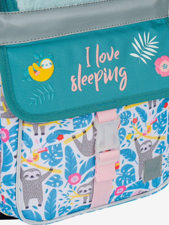 BAAGL  Modra šolska torbica zippy lenivec Baagl