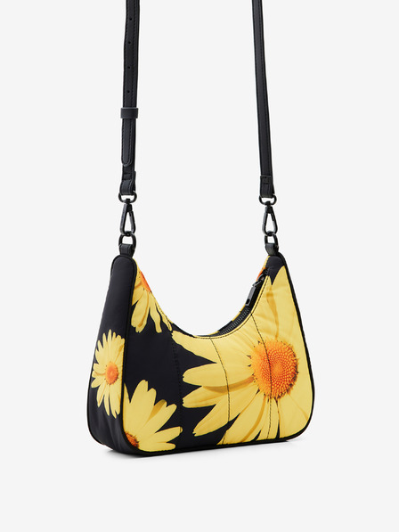 Desigual Rumeno-črna Desigual Lacroix Margaritas Medley ženska cvetlična torbica