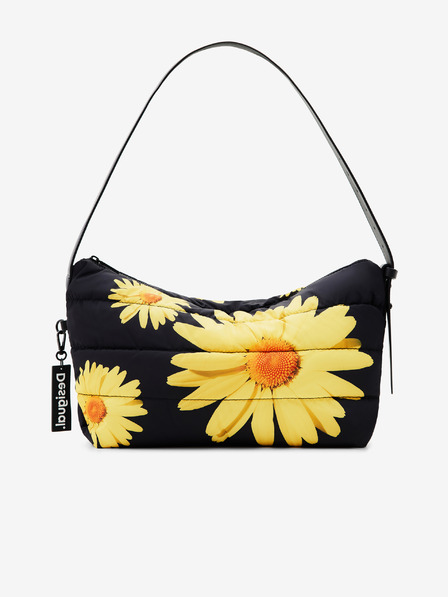 Desigual Rumeno-črna Desigual Margaritas Dover ženska cvetlična torbica
