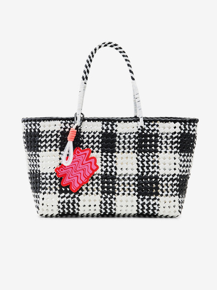 Desigual Črno-bela ženska torbica Desigual Lux