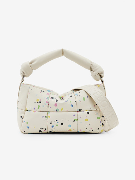 Desigual Kremna ženska torbica Desigual Splatter 23 Puffy Rennes z vzorcem