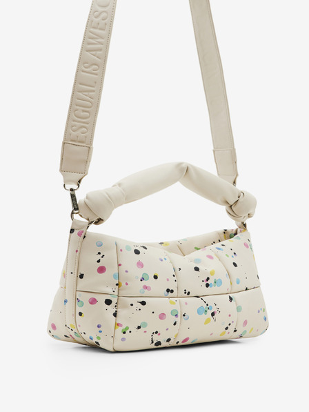 Desigual Kremna ženska torbica Desigual Splatter 23 Puffy Rennes z vzorcem