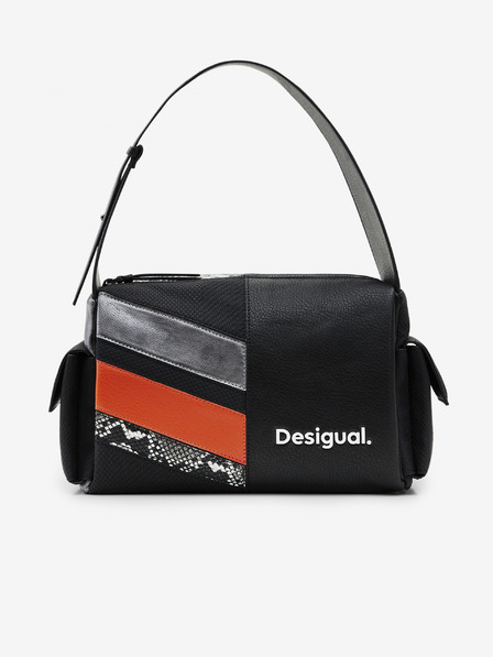 Desigual Oranžno-črna ženska torbica Desigual Polka Habana