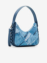 Desigual Modra Desigual ženska torbica Forever Blue Medley Patterned Handbag