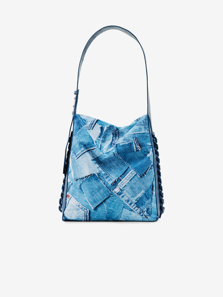 Desigual Modra Desigual ženska vzorčasta torbica Forever Blue Modra Estrasburgo torbica