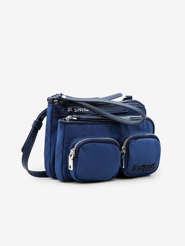 Desigual Modra Desigual Ženska torbica s križem Pocketmas Linda