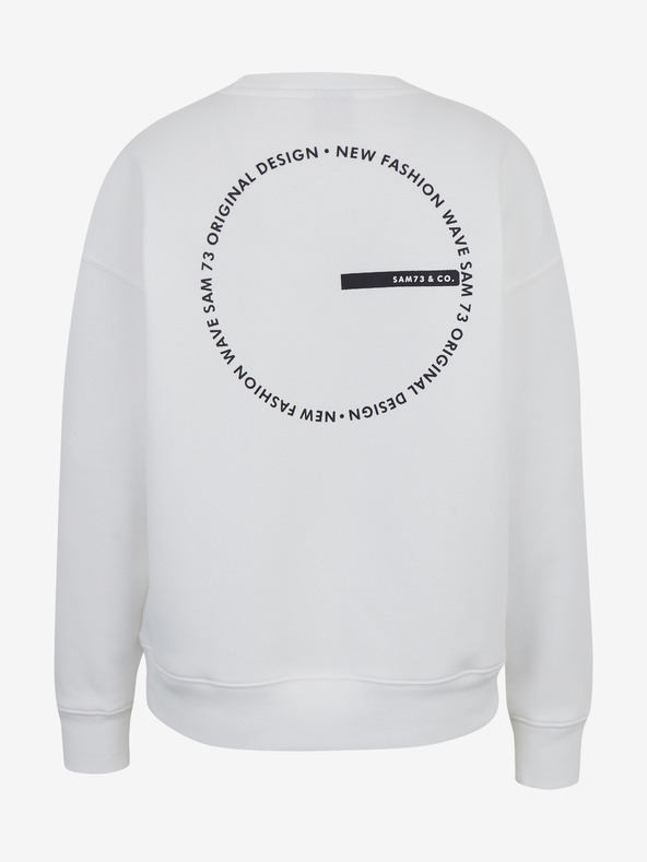 Sam 73 Bela ženska majica SAM 73 Amber