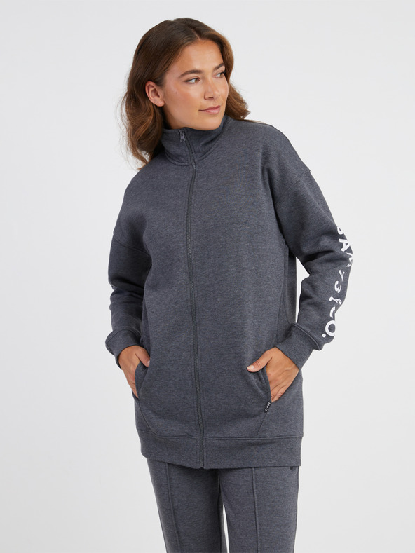 Sam 73 Siva ženska jopa z zadrgo SAM 73 Asajj