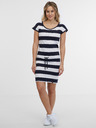 Sam 73 Belo-modra črtasta ženska obleka SAM 73 Reyna