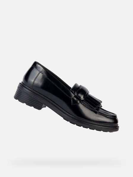Geox Črne ženske mokasine Geox Walk pleasure