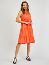Sam 73 Oranžna ženska poletna obleka z volanom SAM 73 Chantal