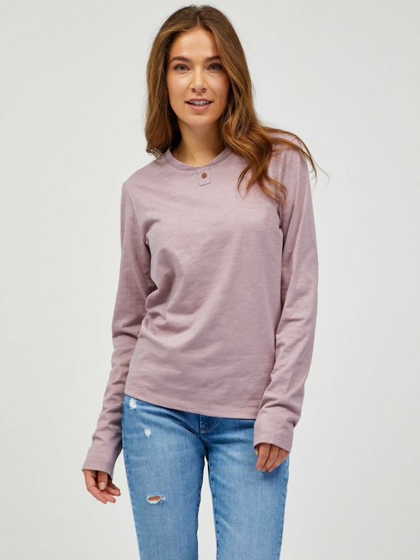 Sam 73 Staro roza ženska majica z dolgimi rokavi SAM 73 Naivara