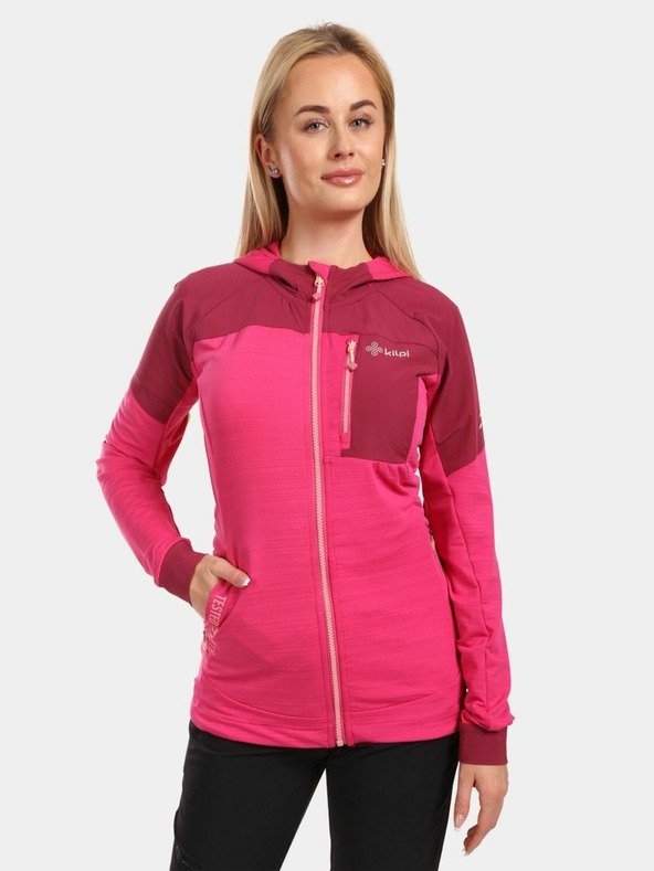 Kilpi Ženska raztegljiva jopa s kapuco Kilpi MEMPHIS-W Pink