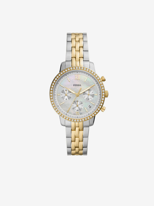 Fossil Srebrno zlata ženska ura Fossil Neutra