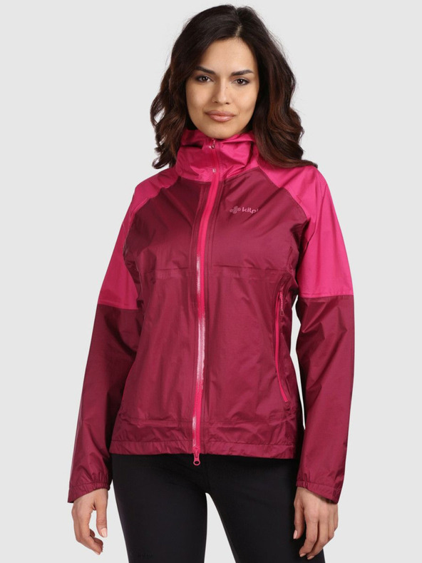 Kilpi Kilpi Ženska nepremočljiva jakna HURRICANE-W Hardshell Outdoor Jacket Temno rdeča