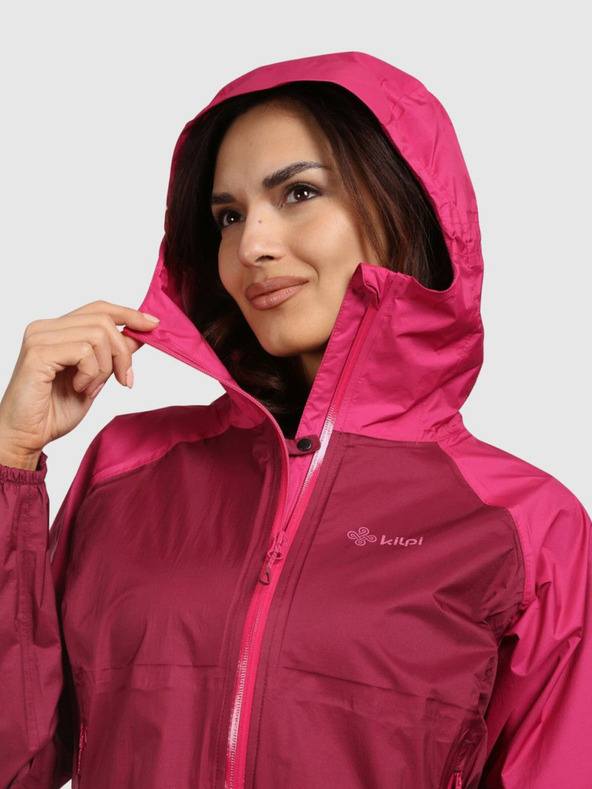 Kilpi Kilpi Ženska nepremočljiva jakna HURRICANE-W Hardshell Outdoor Jacket Temno rdeča