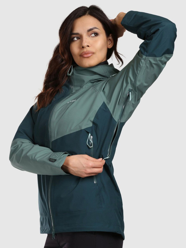 Kilpi Ženska nepremočljiva jakna Kilpi MAMBA-W temno zelena