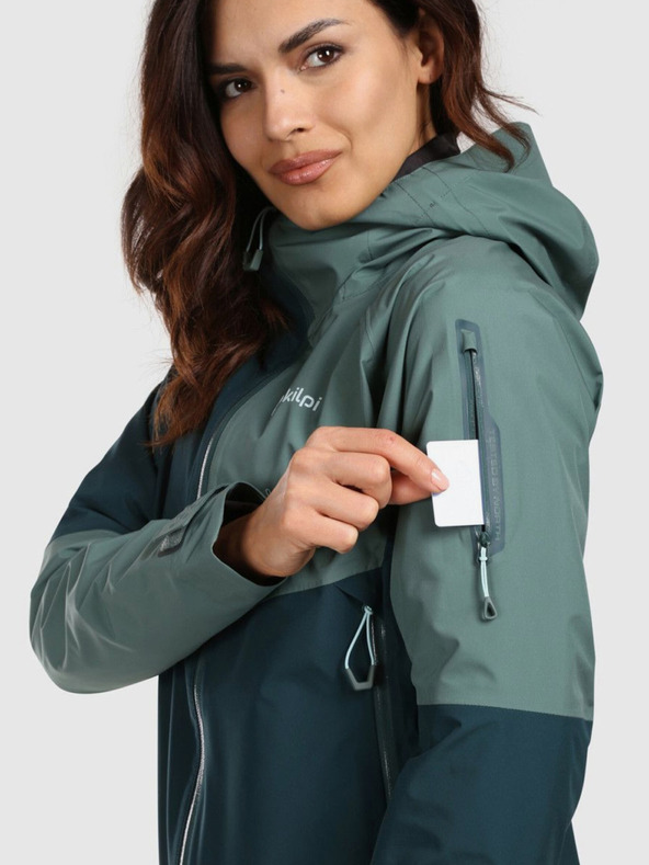 Kilpi Ženska nepremočljiva jakna Kilpi MAMBA-W temno zelena