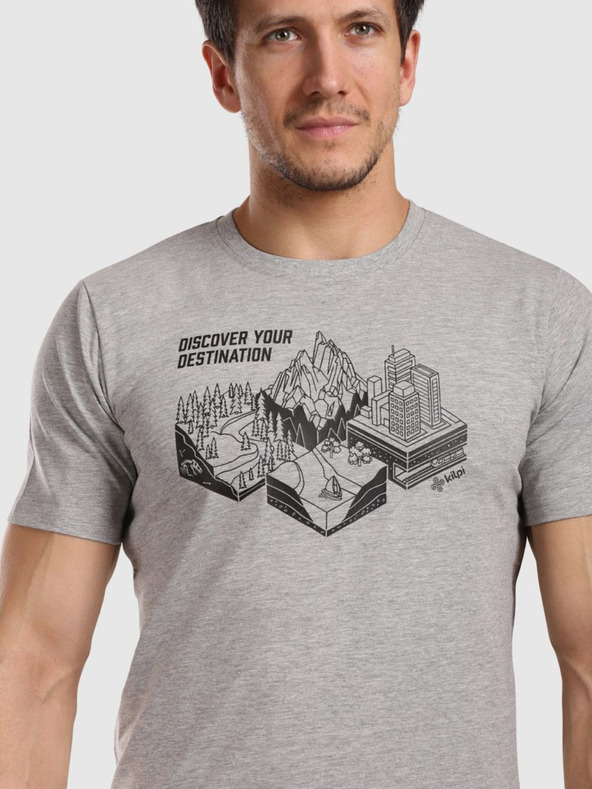 Kilpi Kilpi GAROVE-M Moška funkcionalna majica svetlo siva