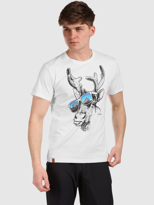 Kilpi Moška bombažna majica Kilpi DISCOVER-M bela