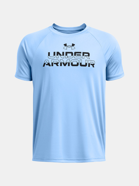 Under Armour Deška majica Under Armour UA Tech Split Wordmark SS-GRY