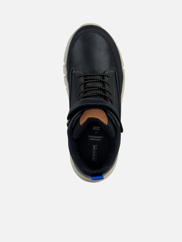 Geox Črni fantovski gležnjarji Geox Flexyper