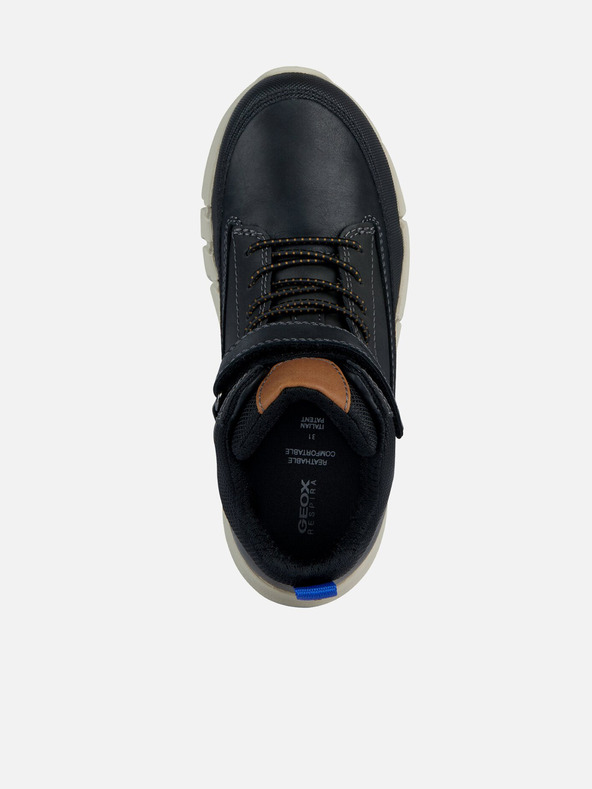 Geox Črni fantovski gležnjarji Geox Flexyper