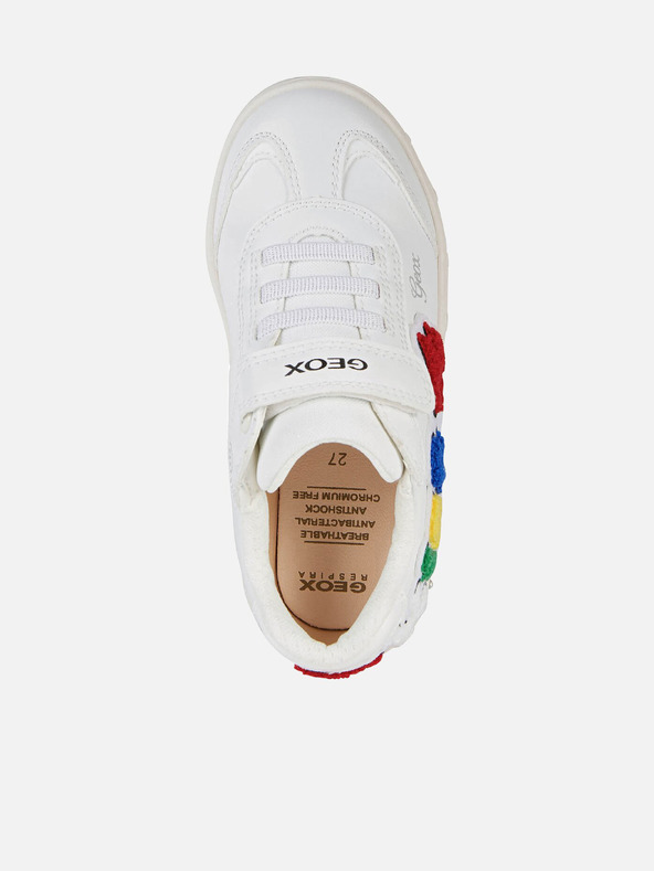 Geox Beli deklinski copati Geox Skylin