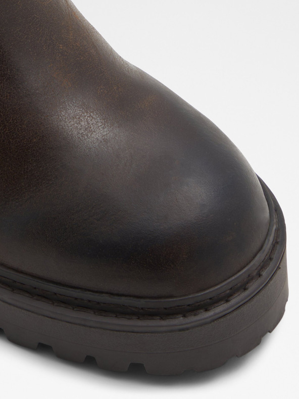 Aldo Temno rjavi ženski usnjeni gležnjarji ALDO Palomina