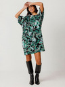 SKFK Zelena ženska cvetlična obleka SKFK Vestido Geaxi