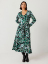 SKFK Zelena ženska cvetlična obleka SKFK Vestido Kaule
