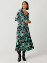 SKFK Zelena ženska cvetlična obleka SKFK Vestido Kaule