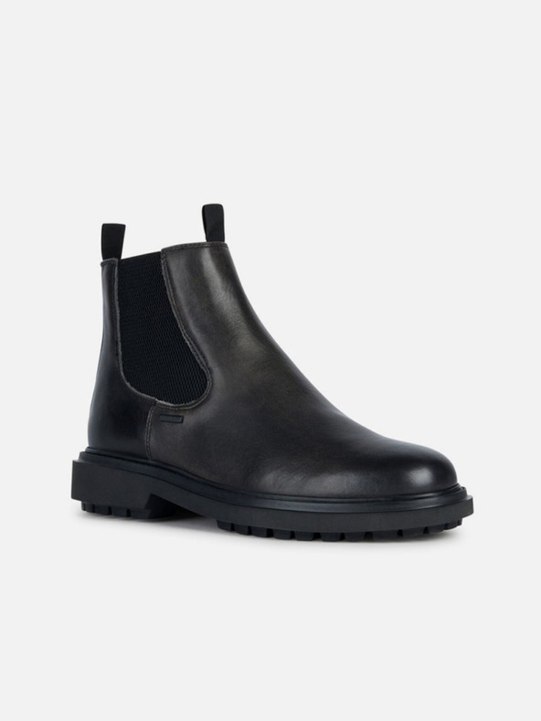 Geox Črna moška gležnjarjena obutev Geox Faloria B Abx