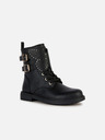 Geox Črni dekliški gležnjarji Geox Eclair