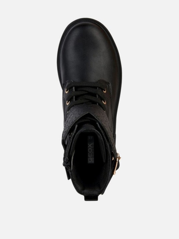 Geox Črni dekliški gležnjarji Geox Eclair