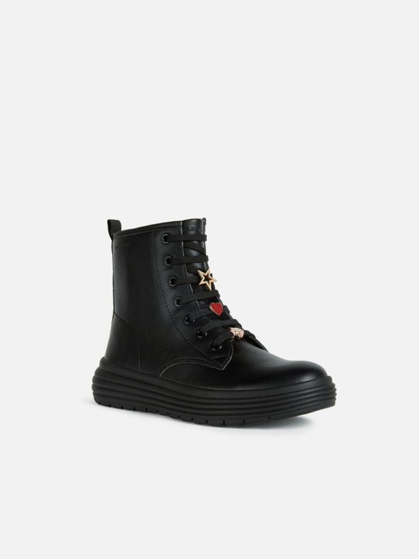 Geox Črni dekliški gležnjarji Geox Phaolae