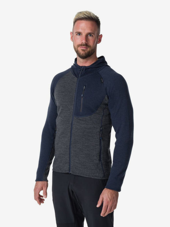 Kilpi Temno moder moški pulover s kapuco Kilpi Merini-M