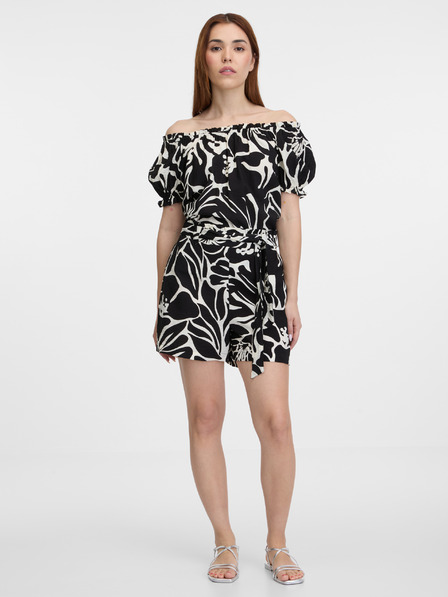 Orsay Črne ženske kratke hlače z vzorcem ORSAY