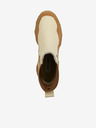 Steve Madden Rjavi in bež ženski usnjeni gležnjarji Steve Madden Merilyn