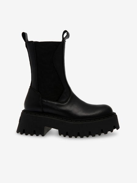 Steve Madden Črni ženski usnjeni gležnjarji Steve Madden Obtain