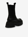 Steve Madden Črni ženski usnjeni gležnjarji Steve Madden Obtain