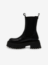 Steve Madden Črni ženski usnjeni gležnjarji Steve Madden Obtain