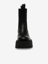 Steve Madden Črni ženski usnjeni gležnjarji Steve Madden Obtain