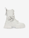 Steve Madden Beli ženski usnjeni gležnjarji Steve Madden Traction Bootie